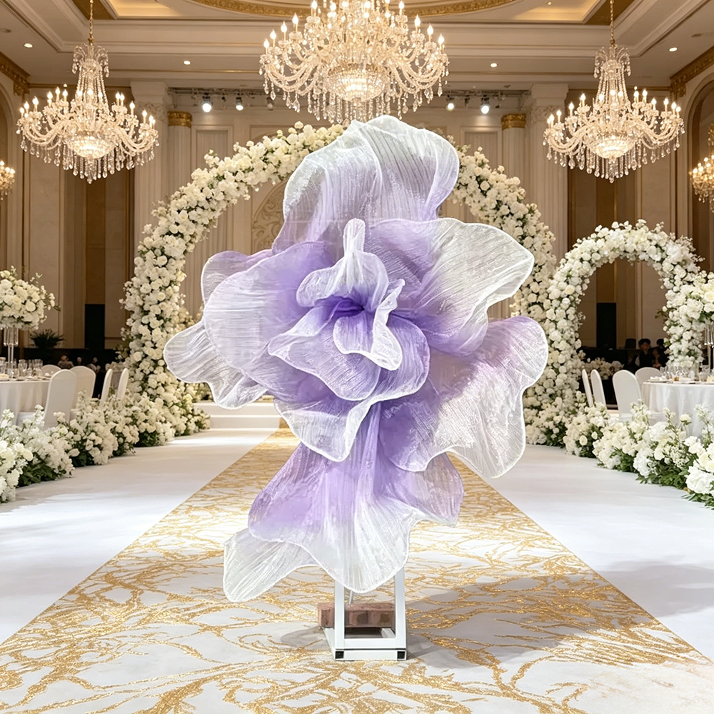 Flowerva Gradient Veil Form Art Installation (Without Base)