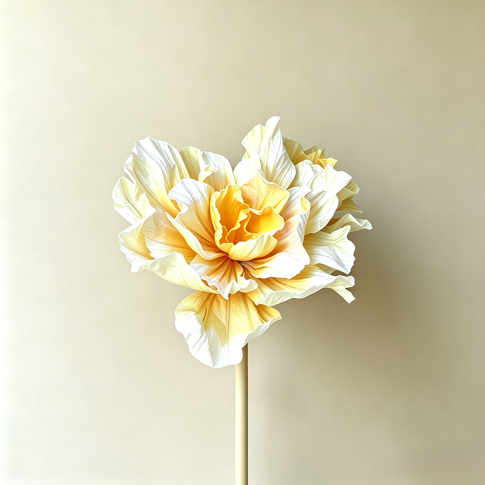 Flowerva Sunlit Whisper Sculptural Premium Decor