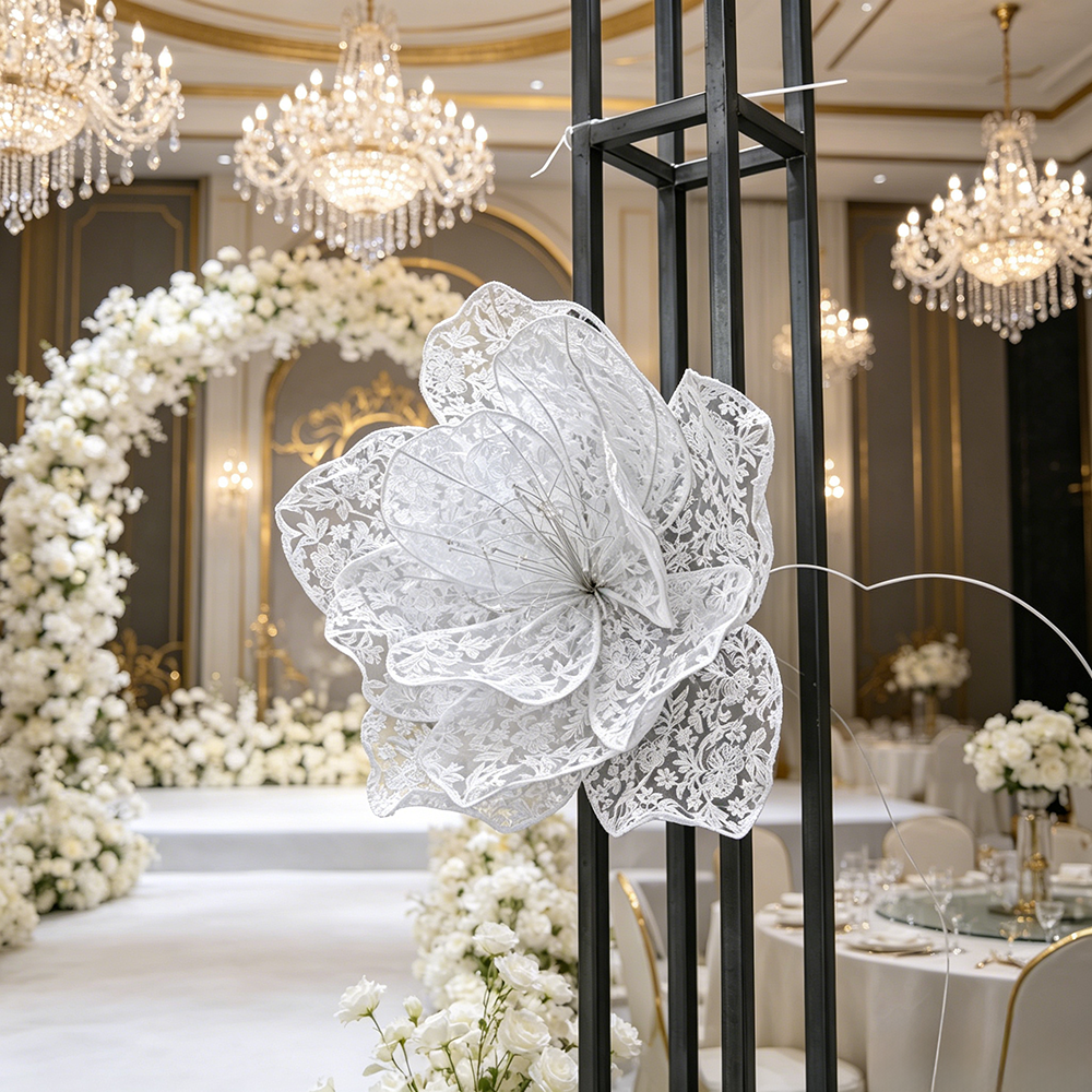 Flowerva Lace Silhouette Floral Art Installation