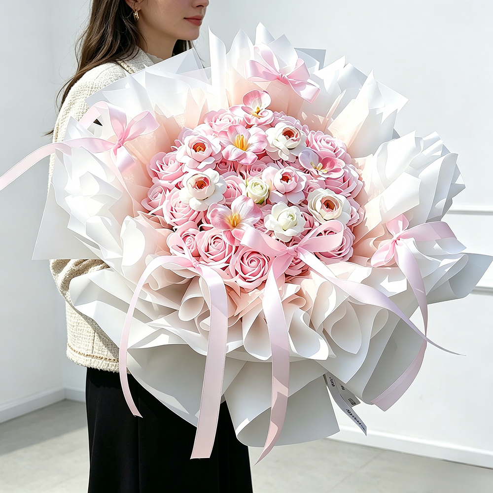 Flowerva Fairy’s Kiss Forever Bouquet Premium Decor