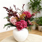 Flowerva Voluminous Hydrangea Vase Arrangement Premium Decor