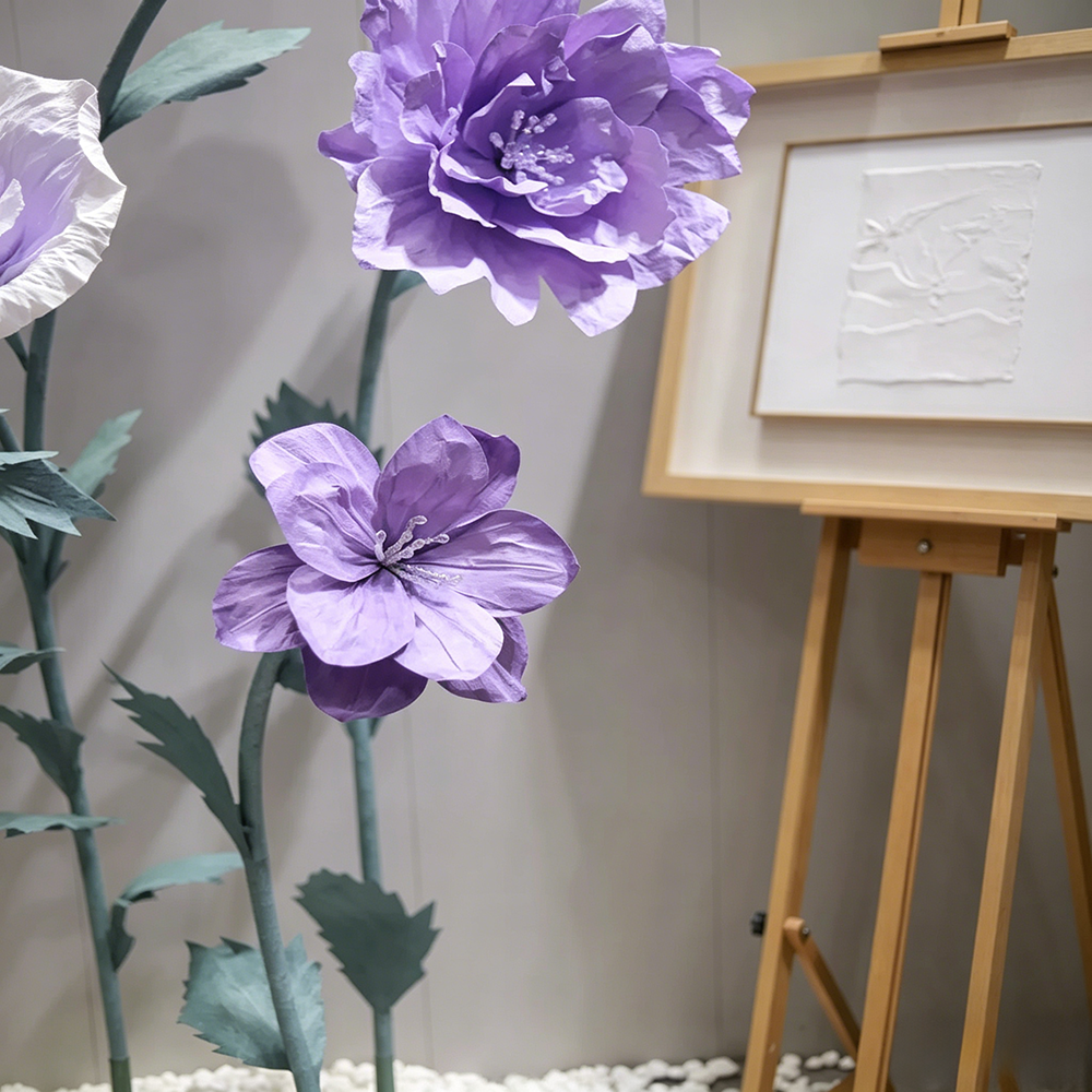 Flowerva Purple Petal Cadence Premium Decor