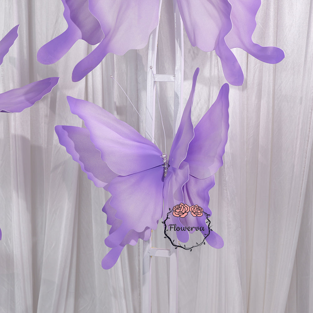 Flowerva Ethereal Purple Flutter Art Accent