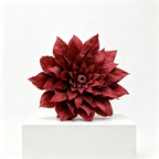Flowerva Crimson Dahlia Bloom Premium Decor