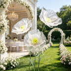 Flowerva Sheer Petal Sculpture Premium Decor