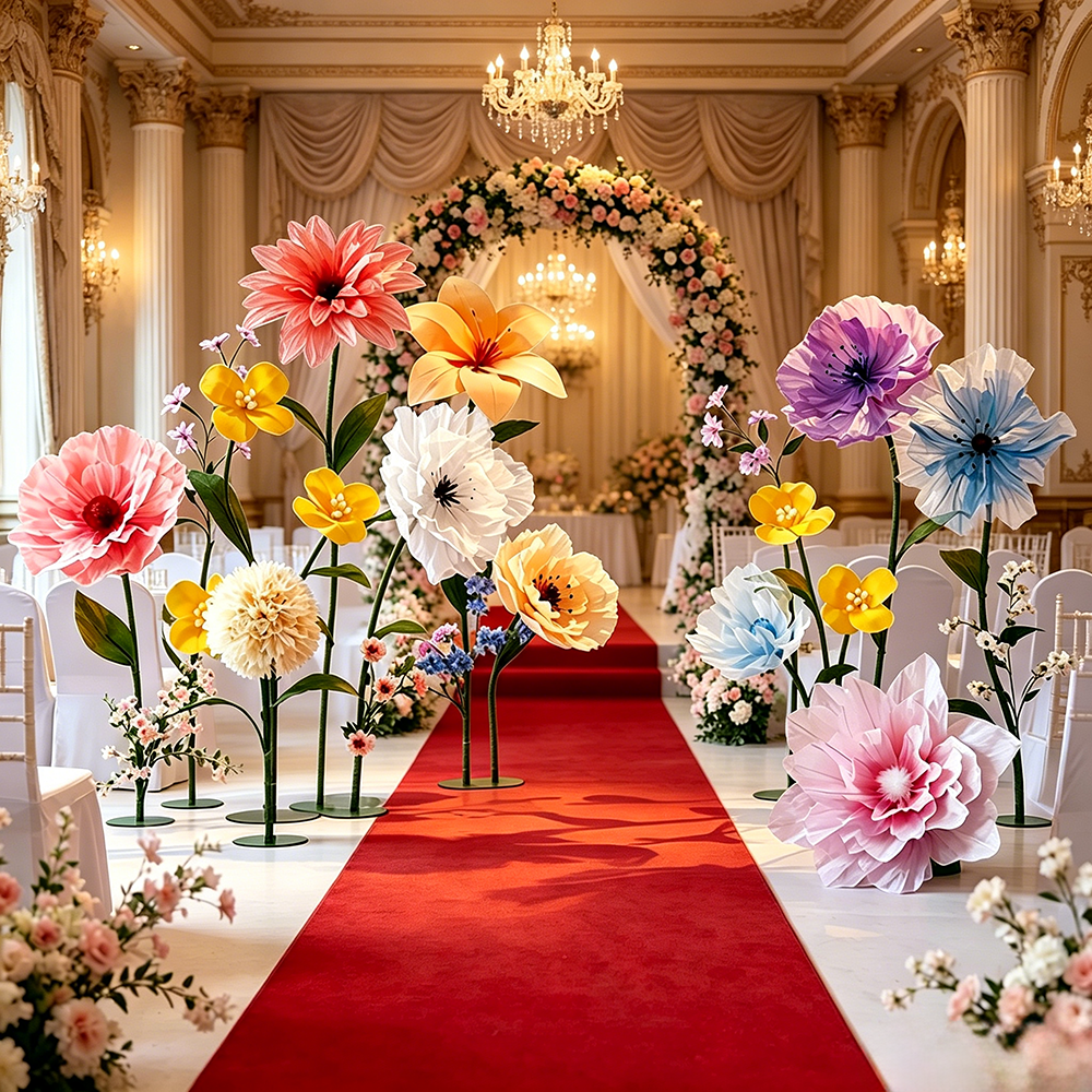 Flowerva Gentle Veilscape Premium Decor