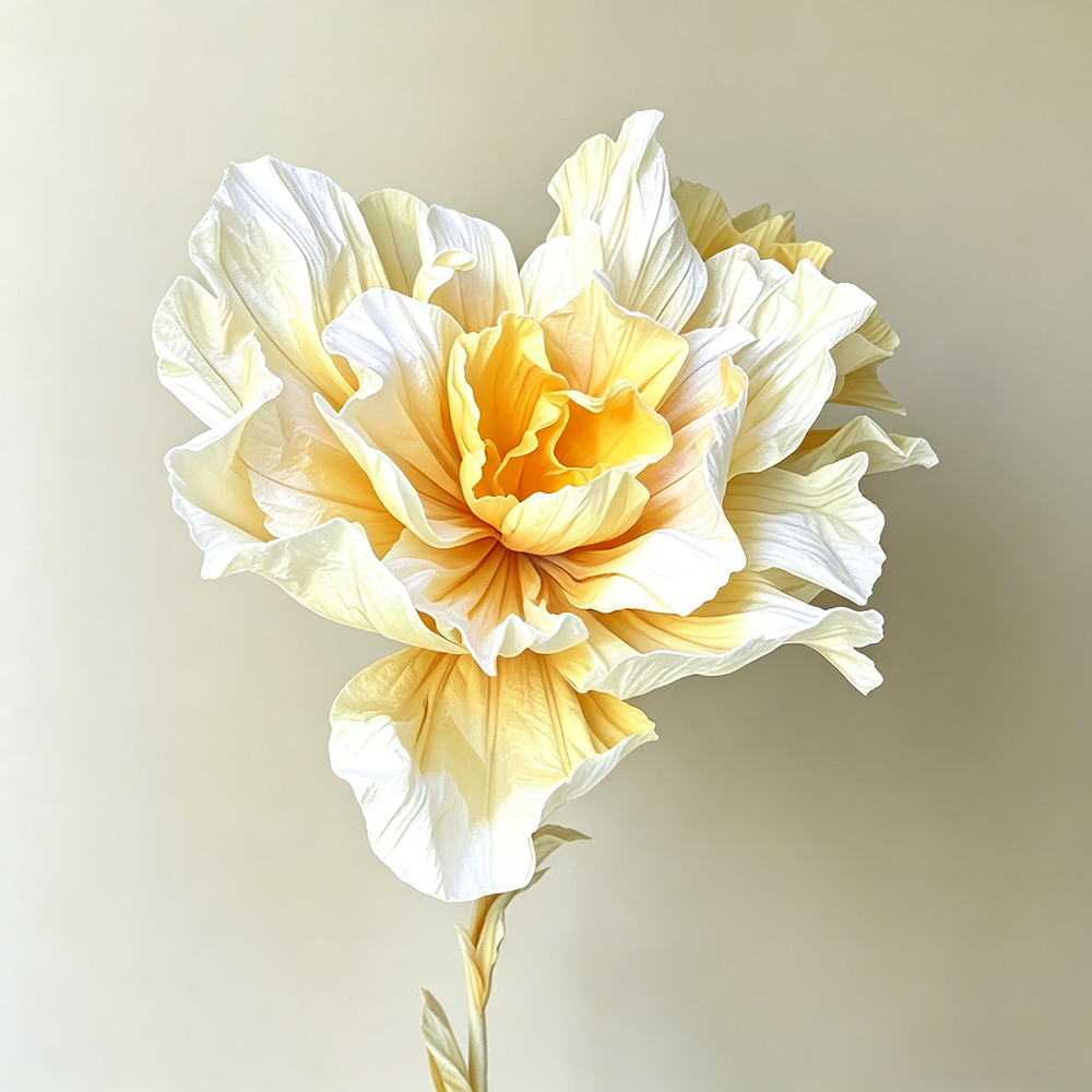 Flowerva Sunlit Whisper Sculptural Premium Decor