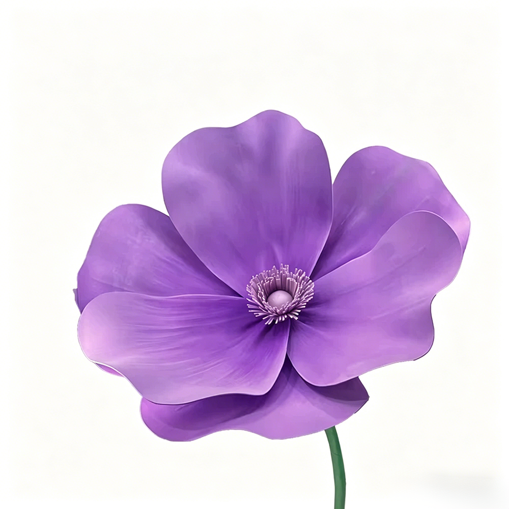 Flowerva Violet Lily Contour Premium Decor