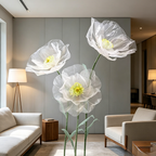 Flowerva Sheer Petal Sculpture Premium Decor