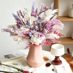 Flowerva Textured Everlasting Vase Arrangement Premium Decor
