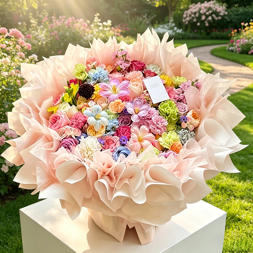 Flowerva Garden Mosaic Bloom Bucket Premium Decor