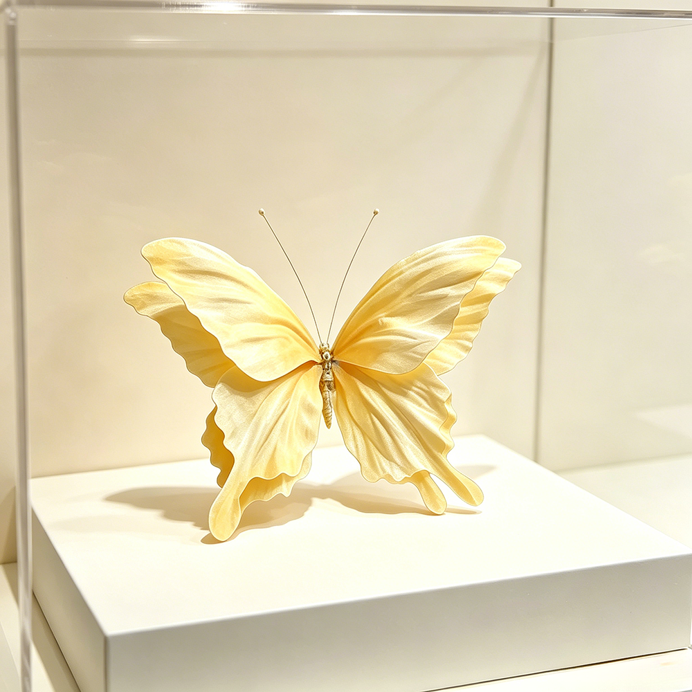 Acento artístico de mariposa etérea Flowerva