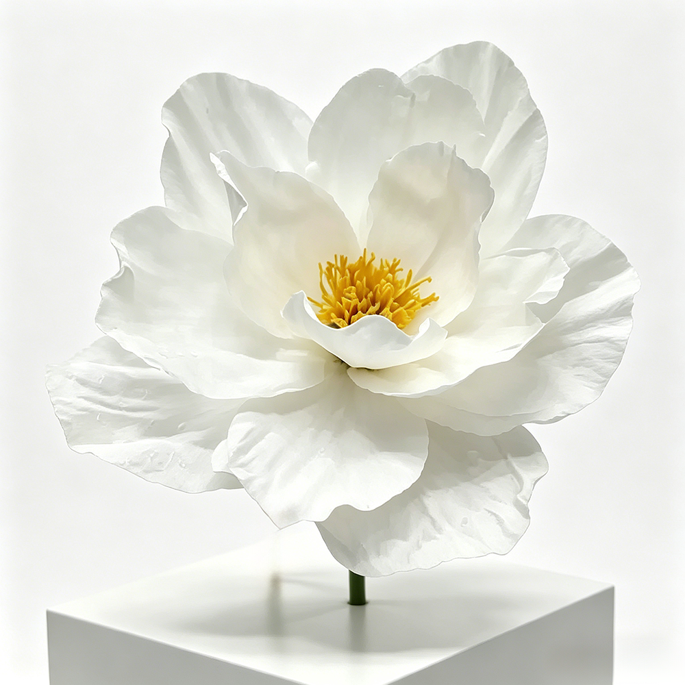 Flowerva Crinkle Petal Whisper Premium Decor
