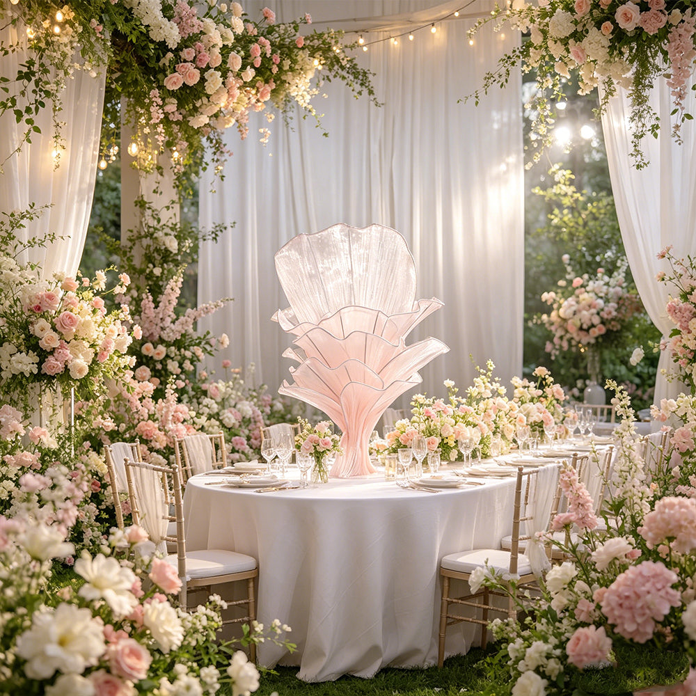 Flowerva Airy Light Pink Veil Eternal Table Flower