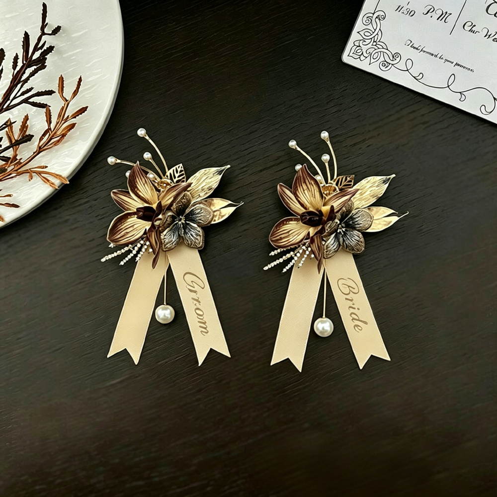 Brown Orchid Boutonnière