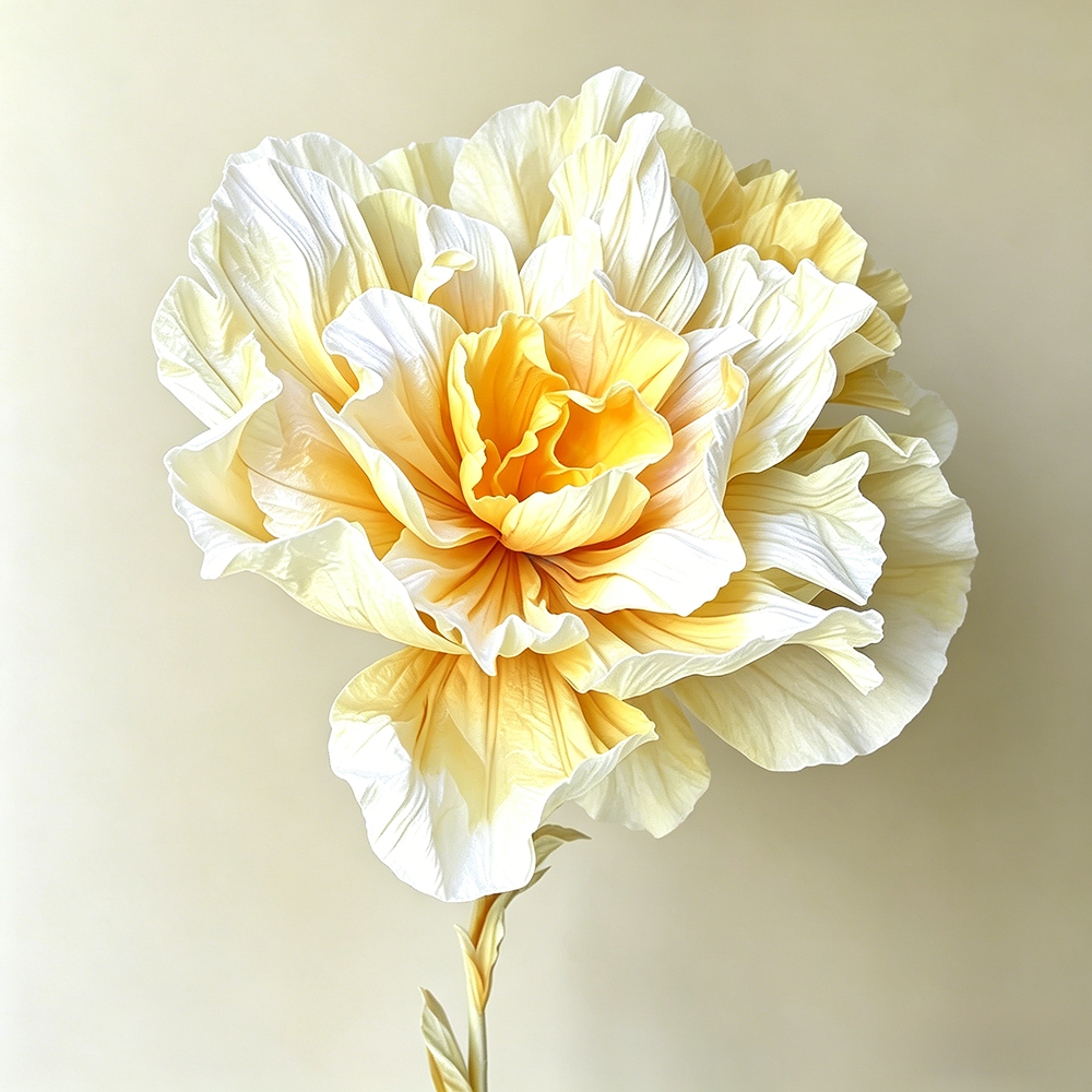 Flowerva Sunlit Whisper Sculptural Premium Decor