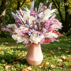 Flowerva Textured Everlasting Vase Arrangement Premium Decor