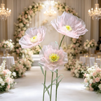 Flowerva Sheer Petal Sculpture Premium Decor