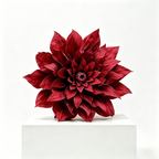 Flowerva Crimson Dahlia Bloom Premium Decor