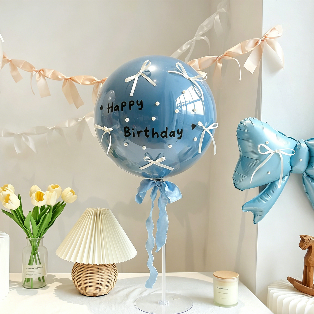 Flowerva French Romantic Birthday Balloon Table Decoration Party Ornament