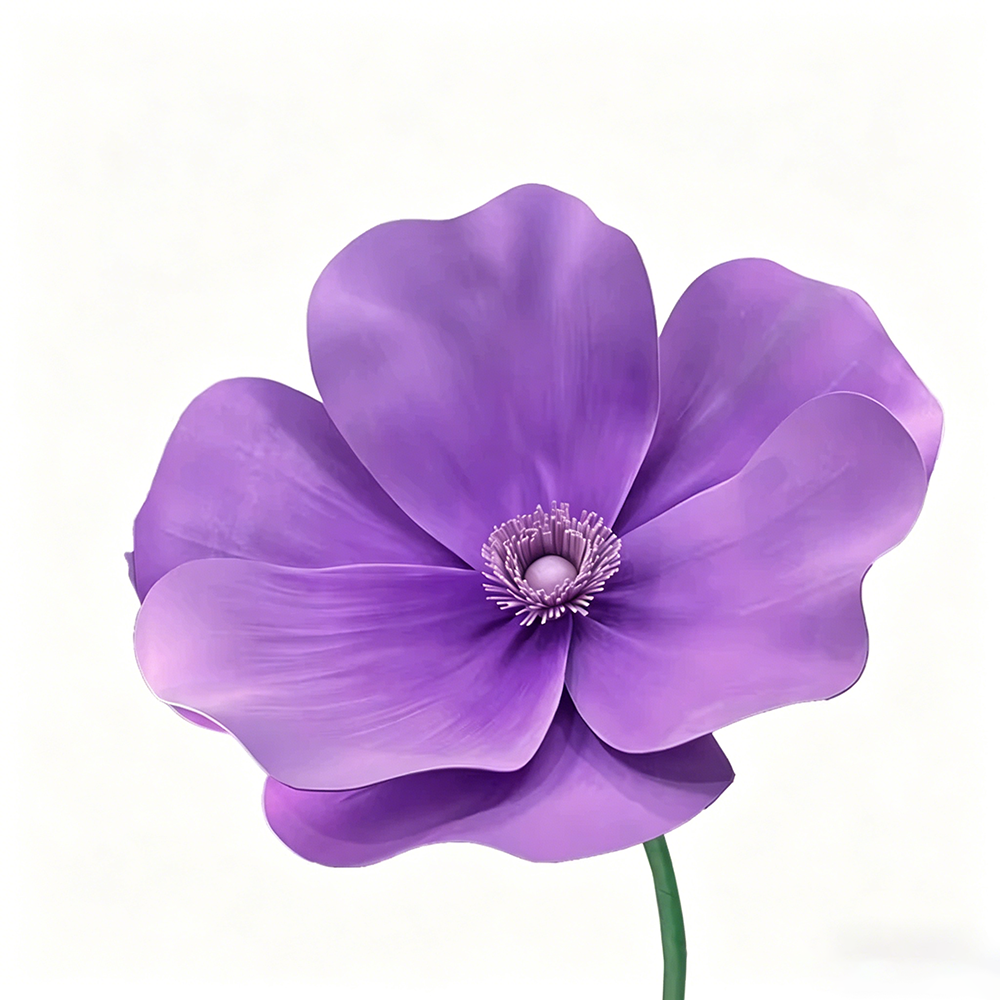 Flowerva Violet Lily Contour Premium Decor