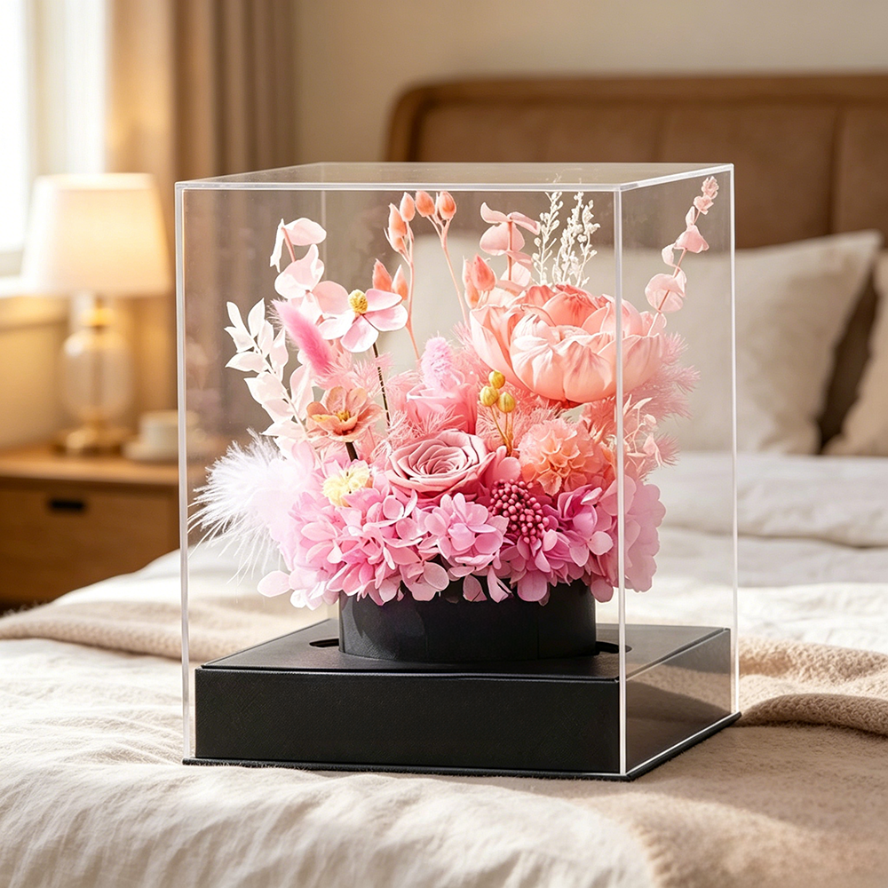 Flowerva Curated Acrylic Display Premium Decor