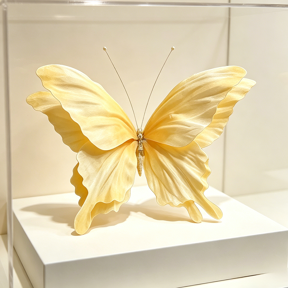 Acento artístico de mariposa etérea Flowerva