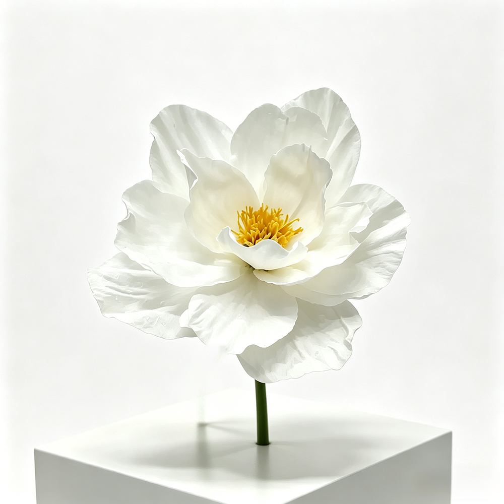 Flowerva Crinkle Petal Whisper Premium Decor
