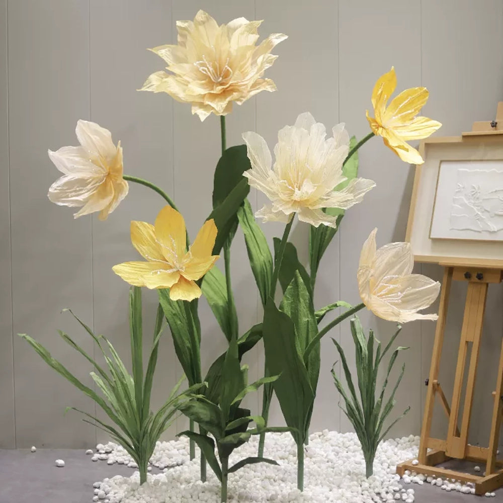 Flowerva Sheer Petal Undulation Premium Decor