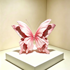 Acento artístico de mariposa etérea Flowerva
