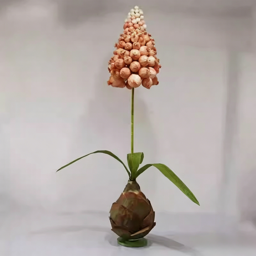 Flowerva Orange Muscari Palette Artisan Premium Decor