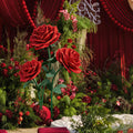 Flowerva Romantic Lush Garden Red Rose Premium Flower