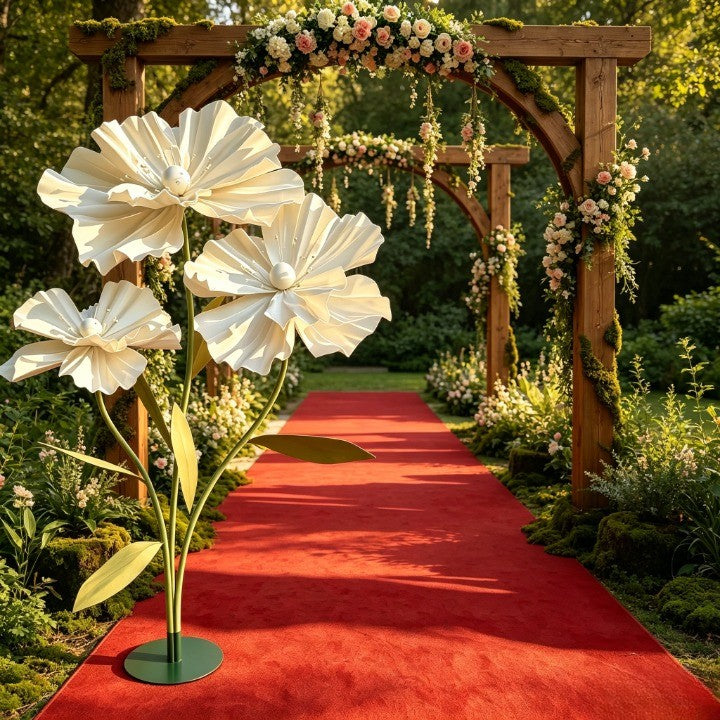 Flowerva  Giant Poppy Flower Stand - Wedding & Event Decor