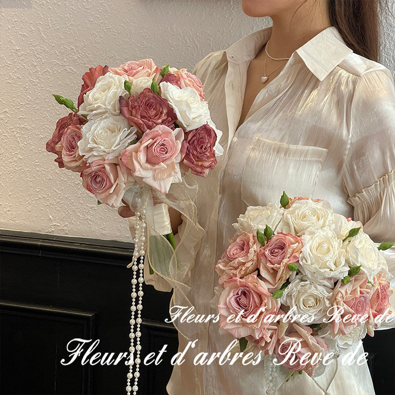Flowerva  Exquisite Bridal Bouquet - Romantic Wedding Flower