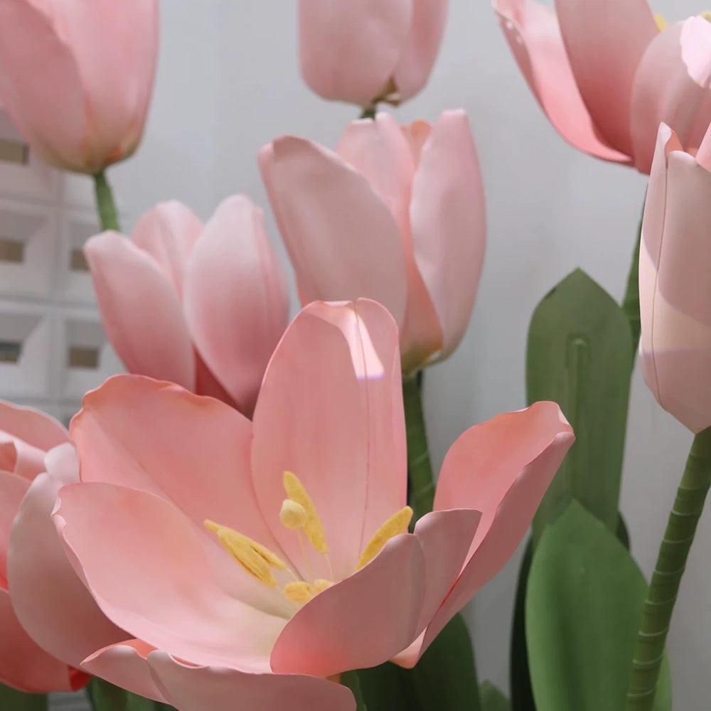 Flowerva Soft Tulip Silhouette Premium Decor