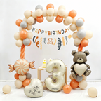 Flowerva Cartoon Animal Balloon Arch Kit for Birthday Party Decoration