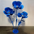 Flowerva Glitter Giant Poppy Flower Stand - Premium Event Decor