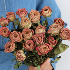 Flowerva Dried Rose Bouquet | Multi-Color Preserved Real Roses