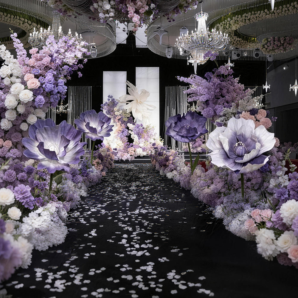 Flowerva Enduring Purple Gradient Premium Flower