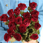 Flowerva Dried Rose Bouquet | Multi-Color Preserved Real Roses