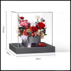 Flowerva Ruby & Burgundy Rich-Tone Centerpiece Premium Decor