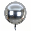 Flowerva 4D Mirror Silver Aluminum Foil Birthday Party Decoration Balloons