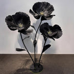 Flowerva Glitter Giant Poppy Flower Stand - Premium Event Decor
