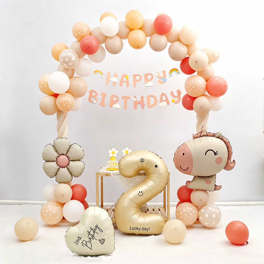 Flowerva Cartoon Animal Balloon Arch Kit for Birthday Party Decoration