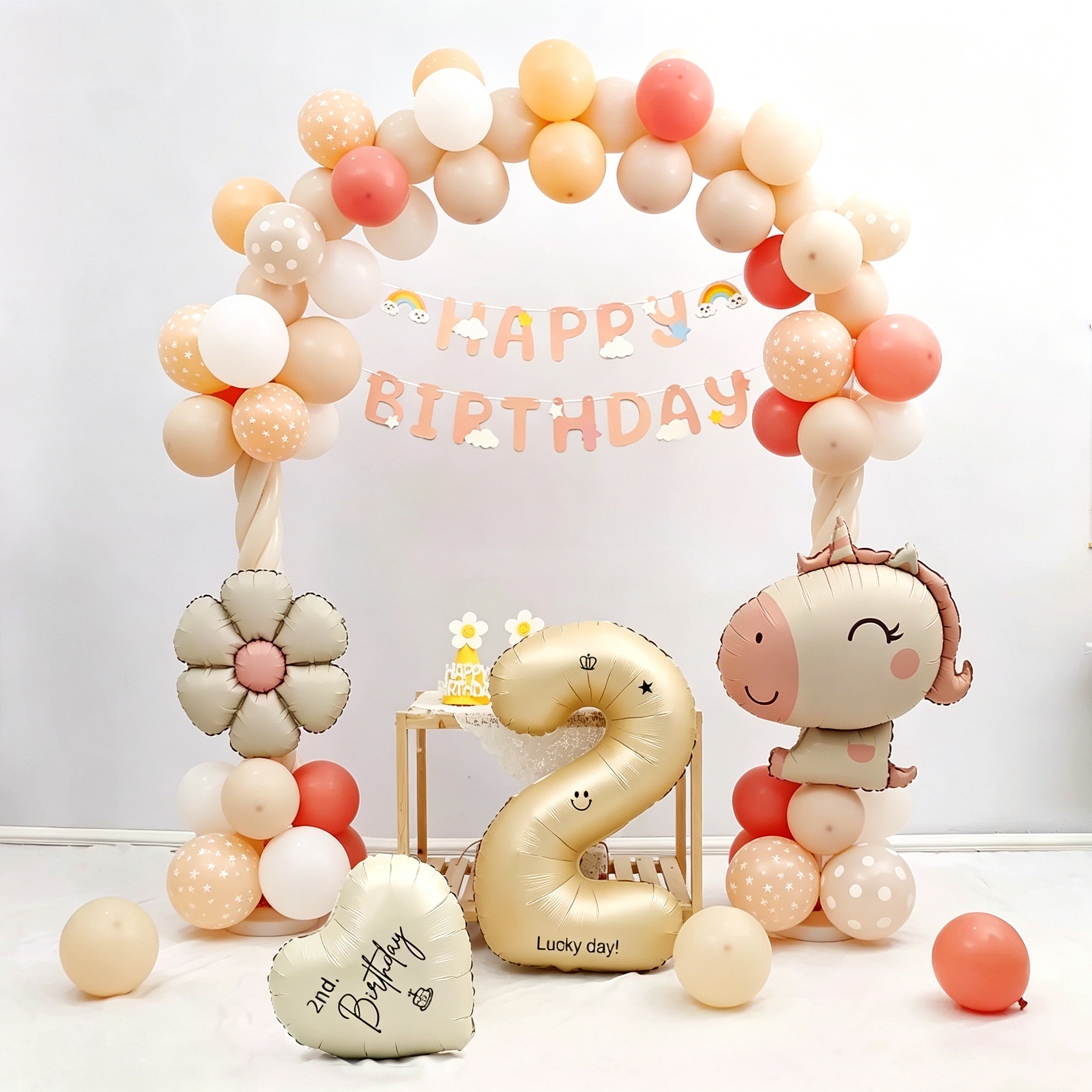 Flowerva Cartoon Animal Balloon Arch Kit for Birthday Party Decoration