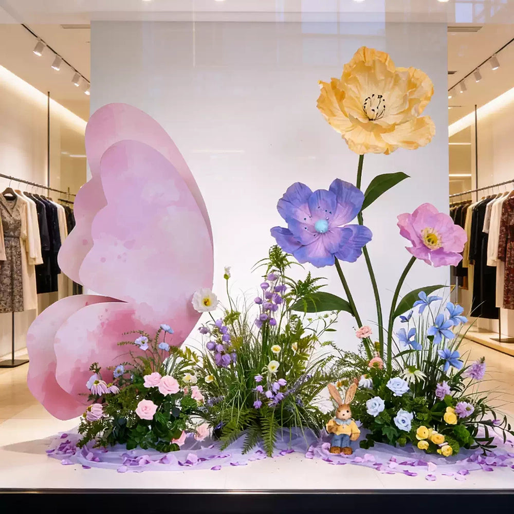 Flowerva Whimsical Wingscape Display Premium Decor