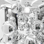 Flowerva 4D Mirror Silver Aluminum Foil Birthday Party Decoration Balloons