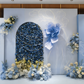 Flowerva Couture Crinkle Blue Art Installation
