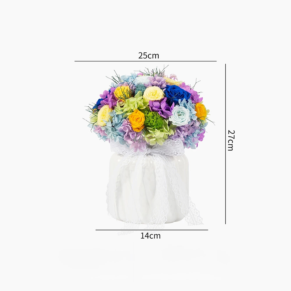 Flowerva Multitone Bloom Sphere Vase Premium Decor