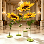 Flowerva Solar Purity Sculptural Premium Decor